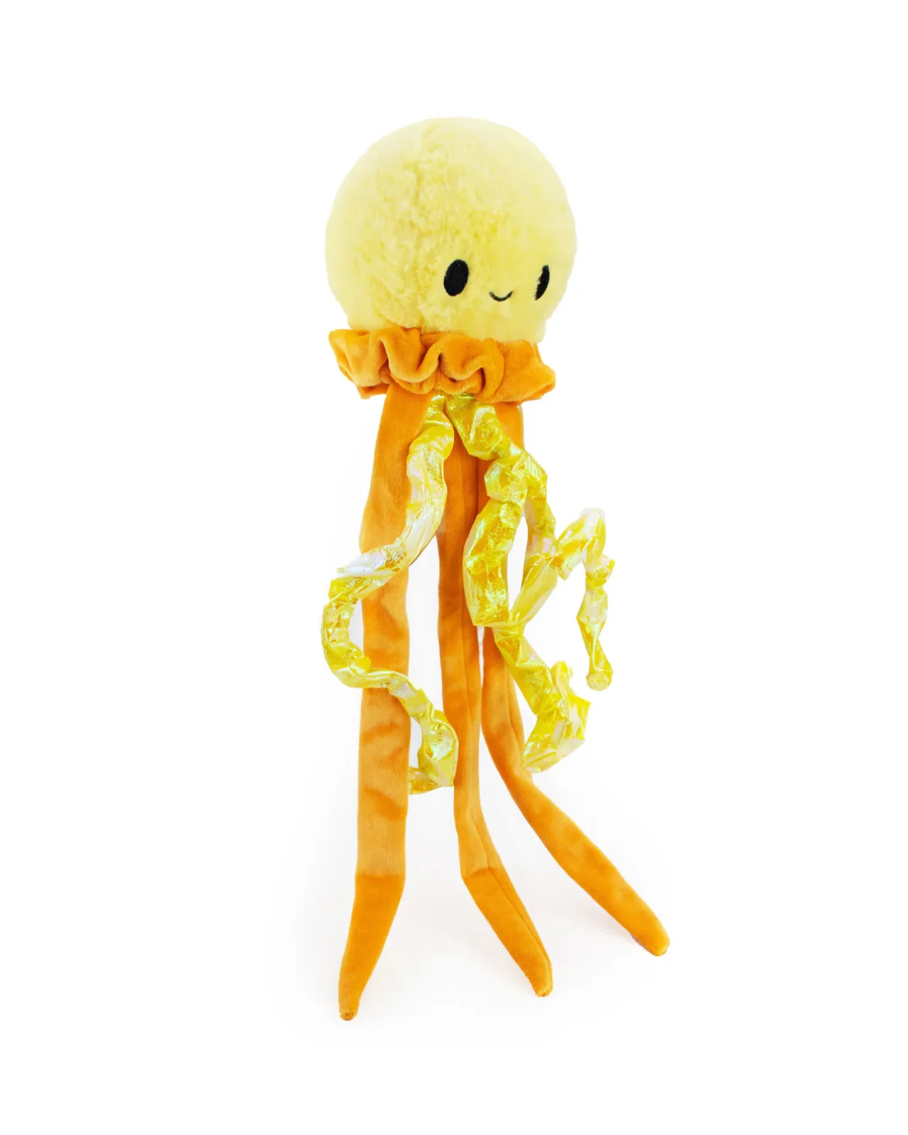 18" Solaris the Jellyfish with Squeaker Ball & Crinkle Dog Toy - Image 2