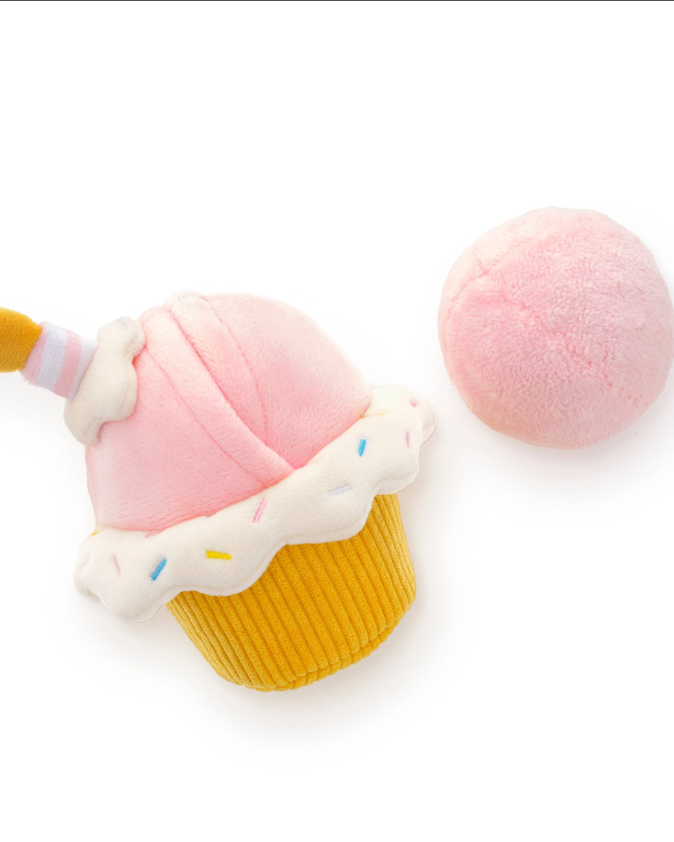 2-in-1 Cupcake Interactive Bounce Dog Toy - Image 2