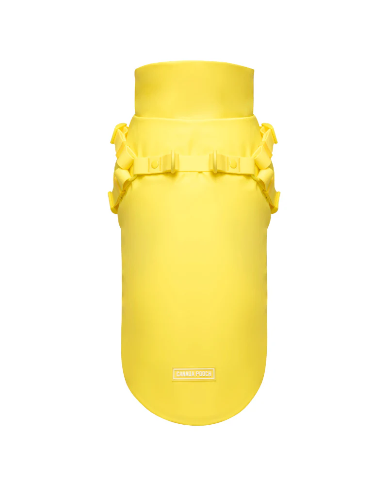 2-In-1 Dog Harness Raincoat in Yellow - Image 3