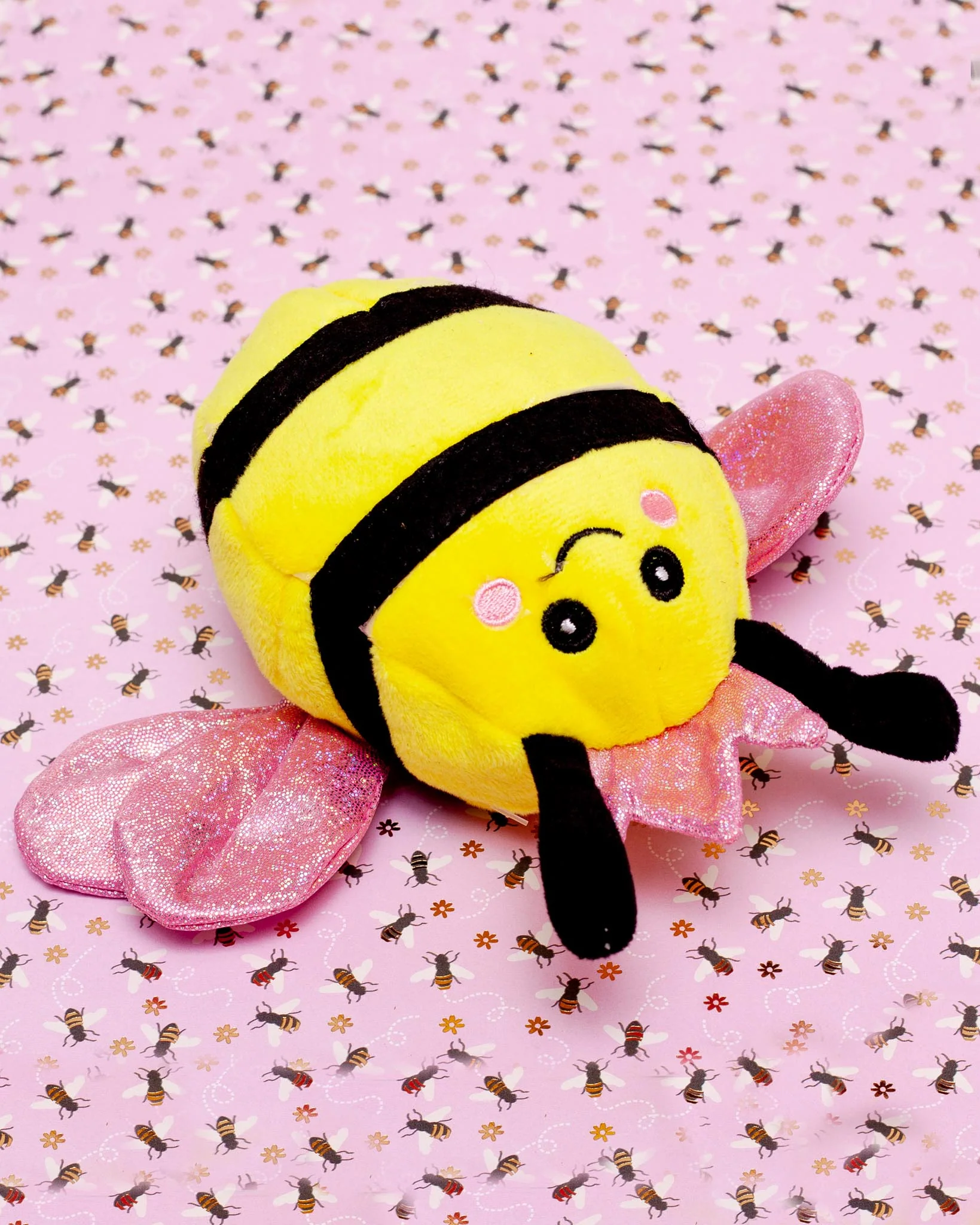 2-in-1 Queen Bee + Baby Bee Squeaky Dog Toy (FINAL SALE) - Image 2
