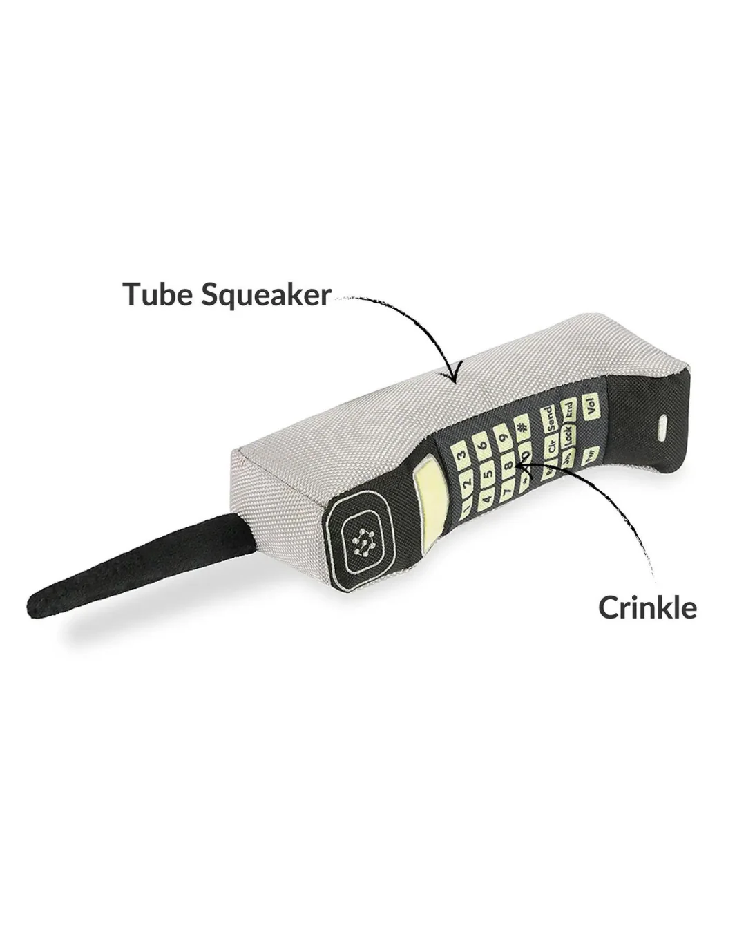 90s Classic Brick Phone Squeaky Plush Toy (FINAL SALE) - Image 7