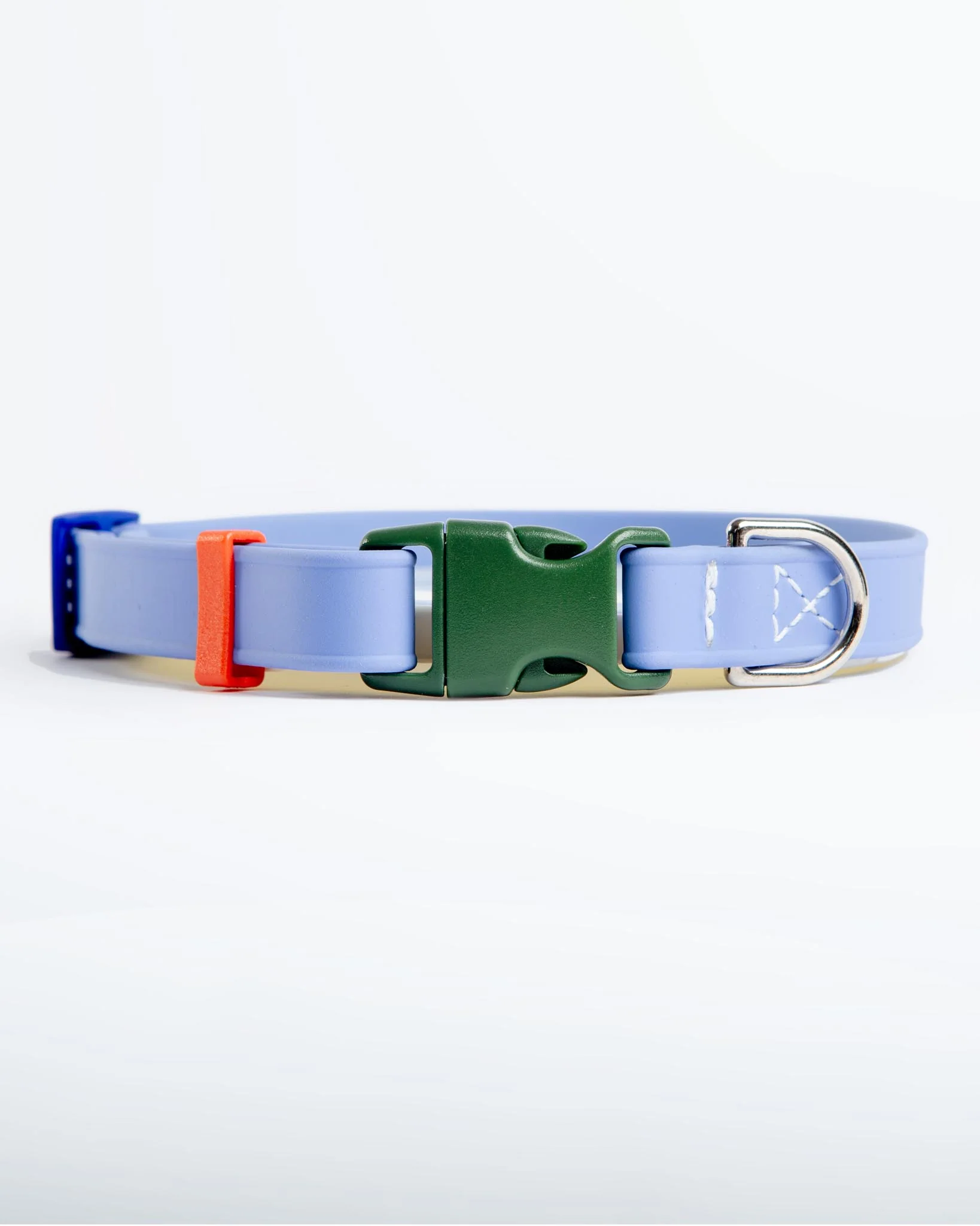 A Walk in the Park Dog Collar in Periwinkle Blue (Made in the USA) - Image 2