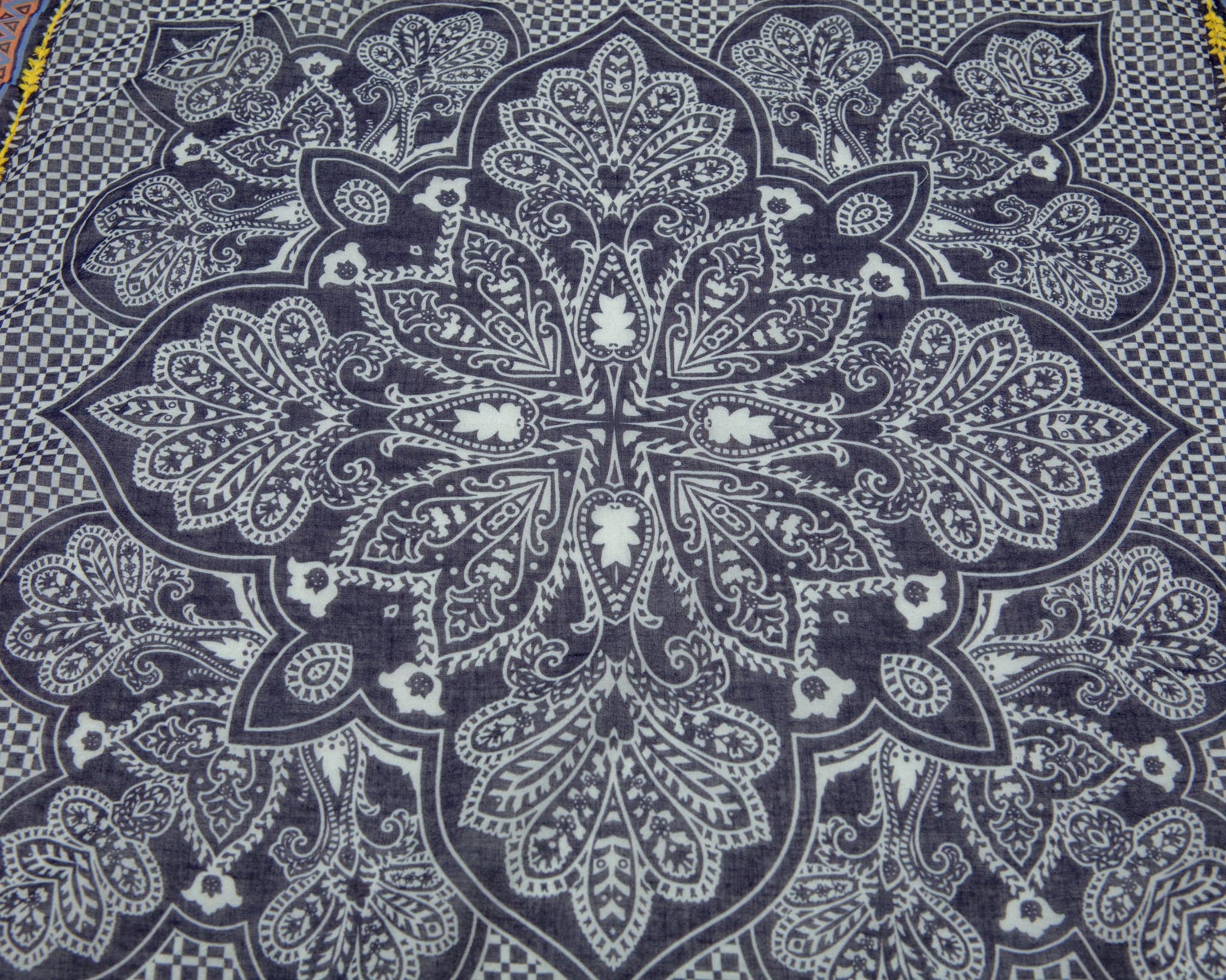 Abstract Navy Paisley Dog Bandana - Image 4
