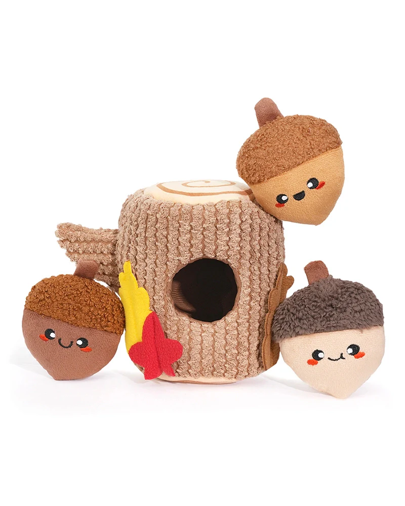 Acorn Tree Interactive Dog Squeaky Plush Toy