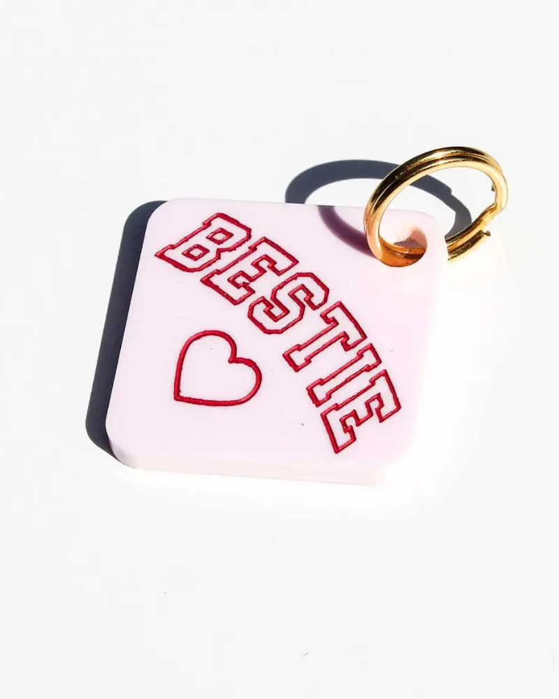 Bestie Acrylic Pet Tag - Image 2