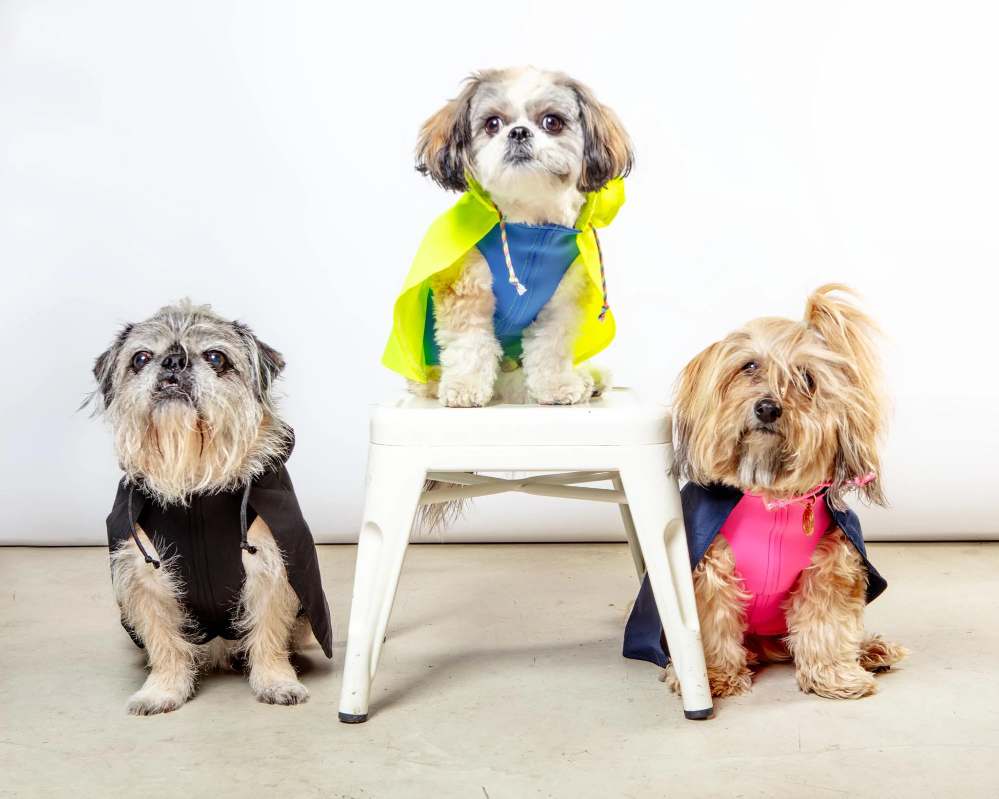 Action Jacket Pull-On Raincoat in Navy + Neon Pink (Made in NYC) - Image 9