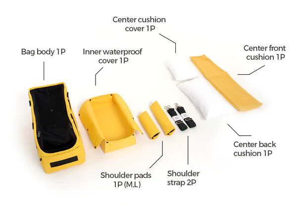Adjustable Strap Dog Carrier Bag in Black (FINAL SALE) - Image 10