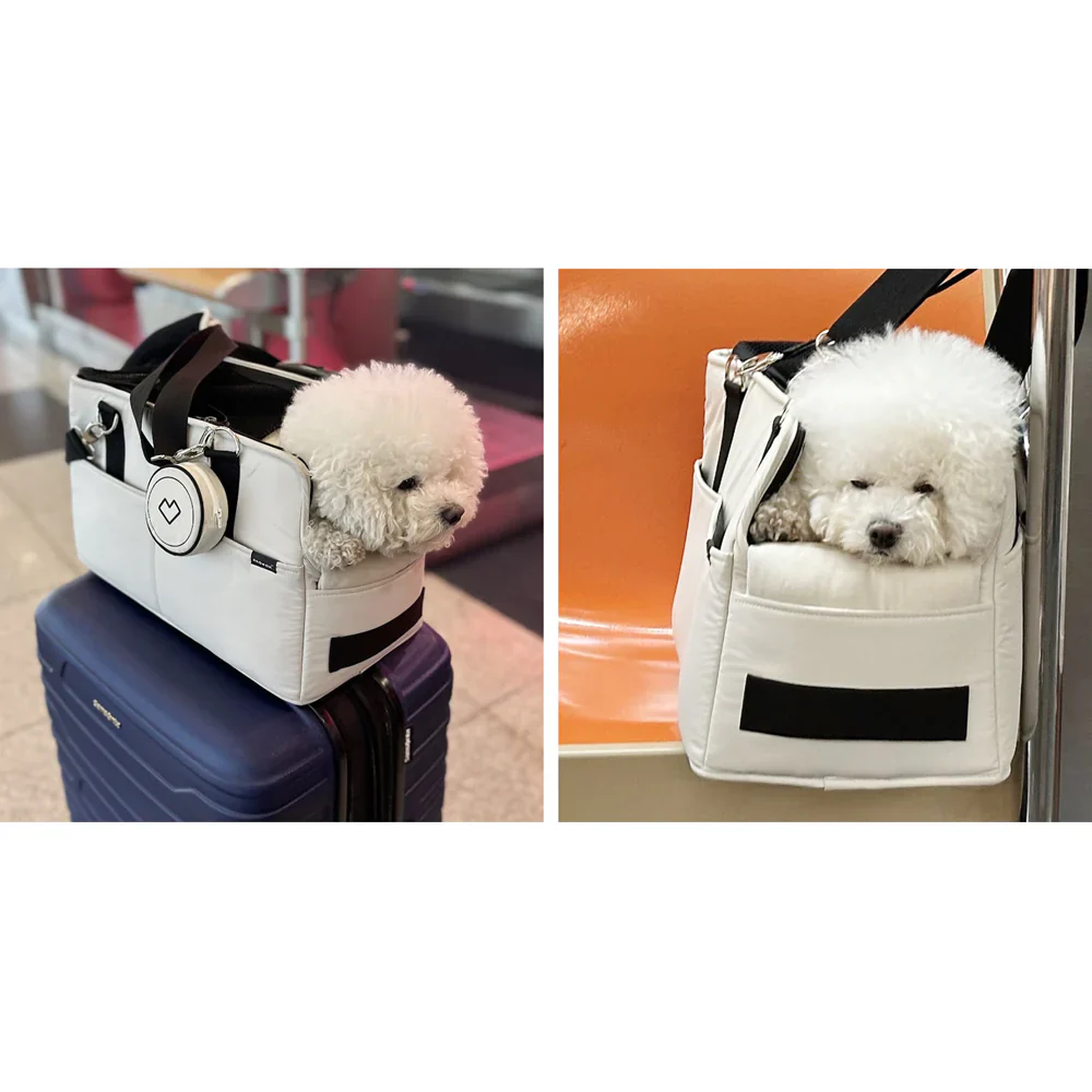 Adjustable Strap Dog Carrier Bag in Black (FINAL SALE) - Image 11