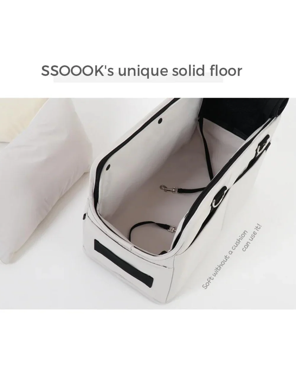 Adjustable Strap Dog Carrier Bag in Black (FINAL SALE) - Image 6