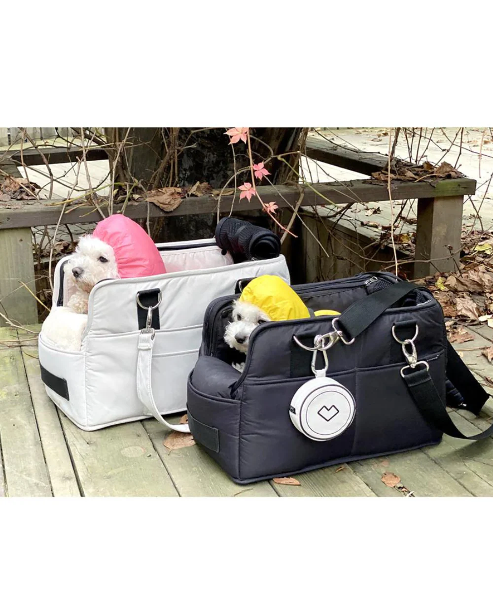Adjustable Strap Dog Carrier Bag in Black (FINAL SALE) - Image 7