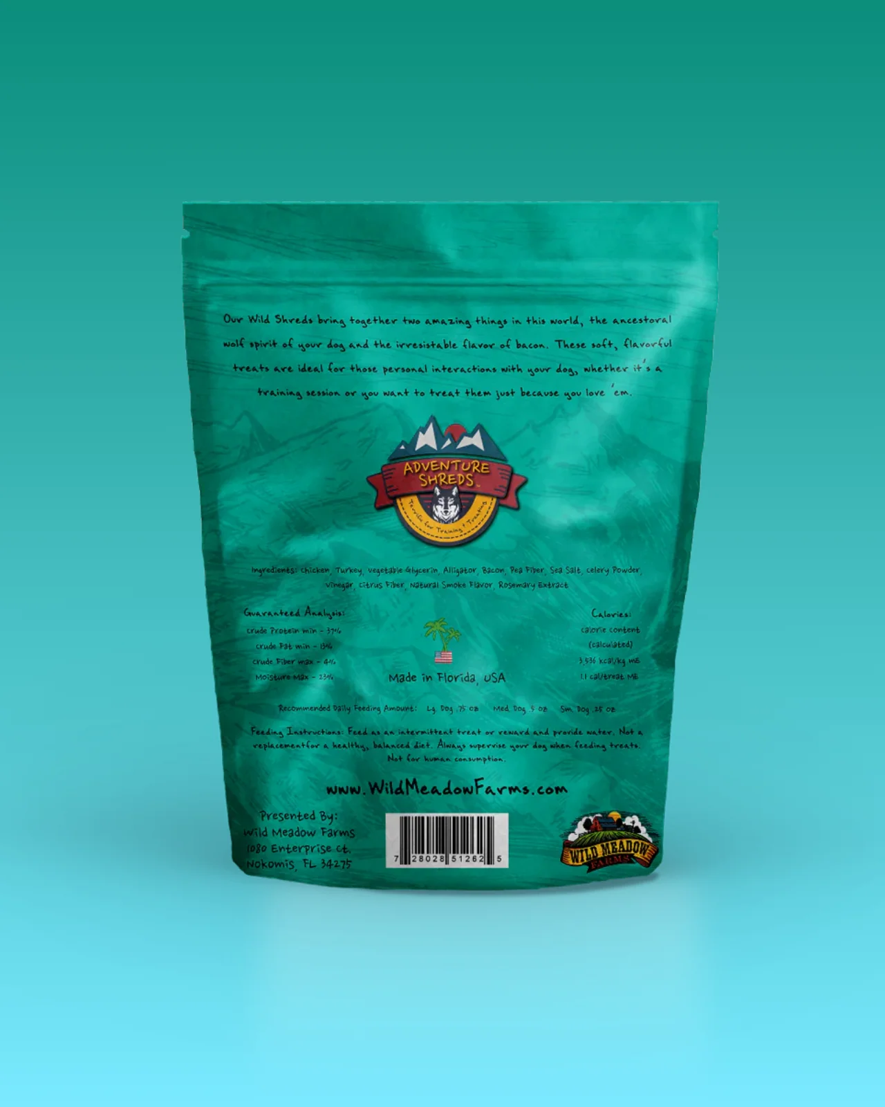 Adventure Shreds Alligator Dog Treat (Made in the USA) - Image 2