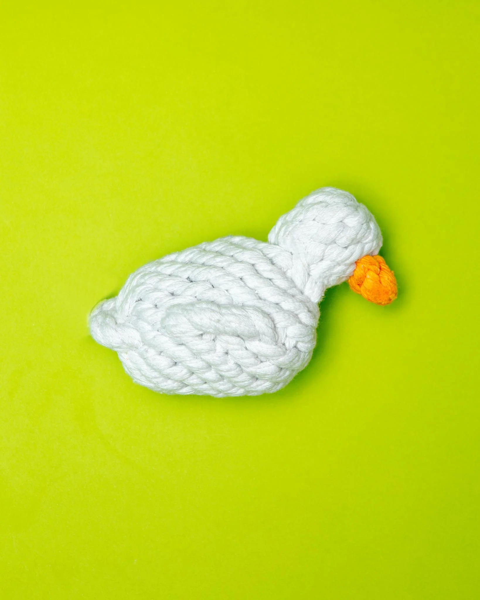 Agnes the Duck Squeaker Rope Dog Toy - Image 2