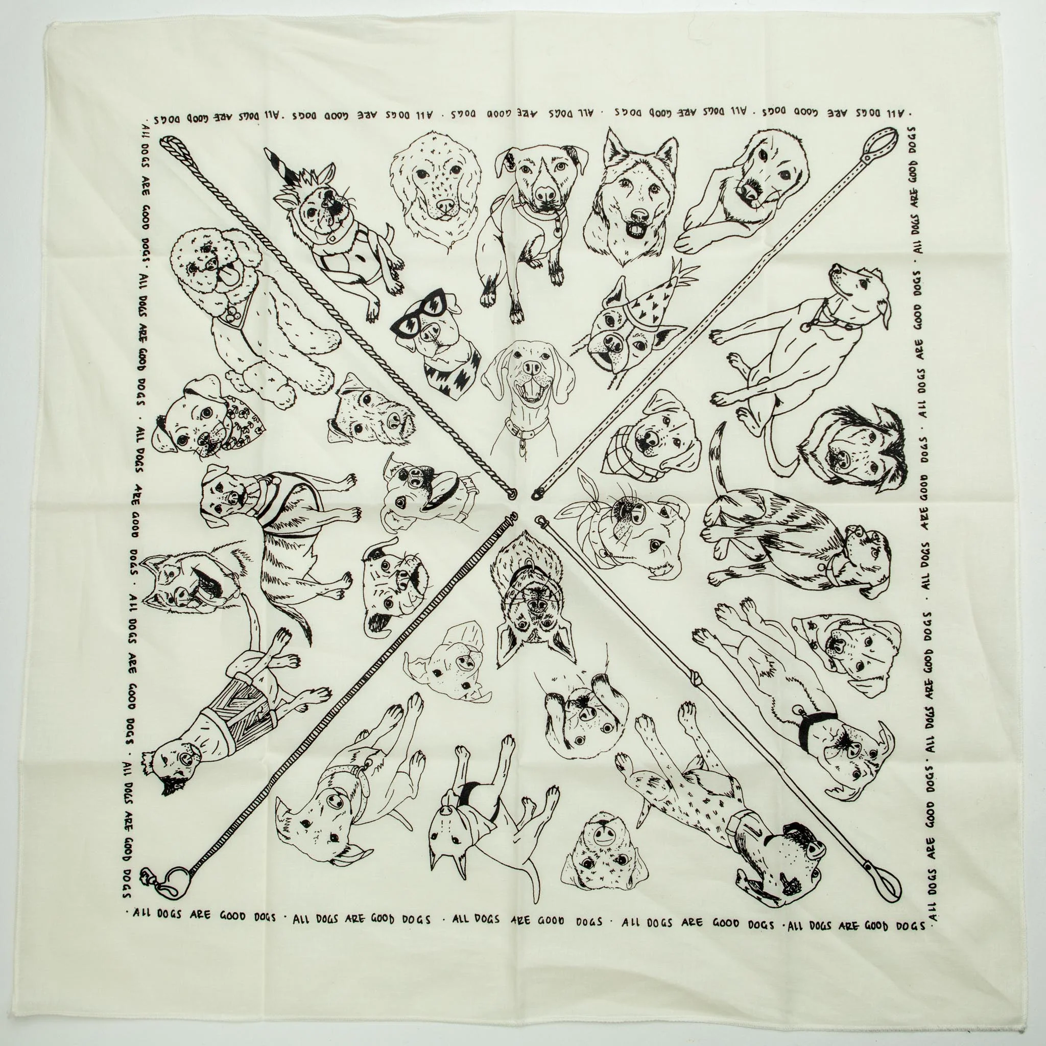 All Dogs are Good Dogs Bandana<br>(Made in the USA) - Image 3