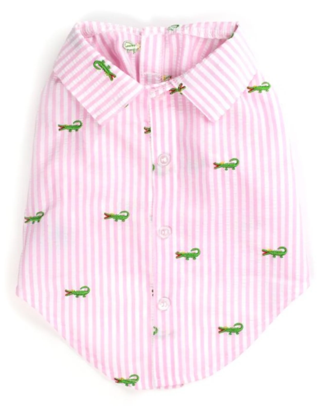 Alligator Pink Stripe Dog Shirt (FINAL SALE) - Image 2