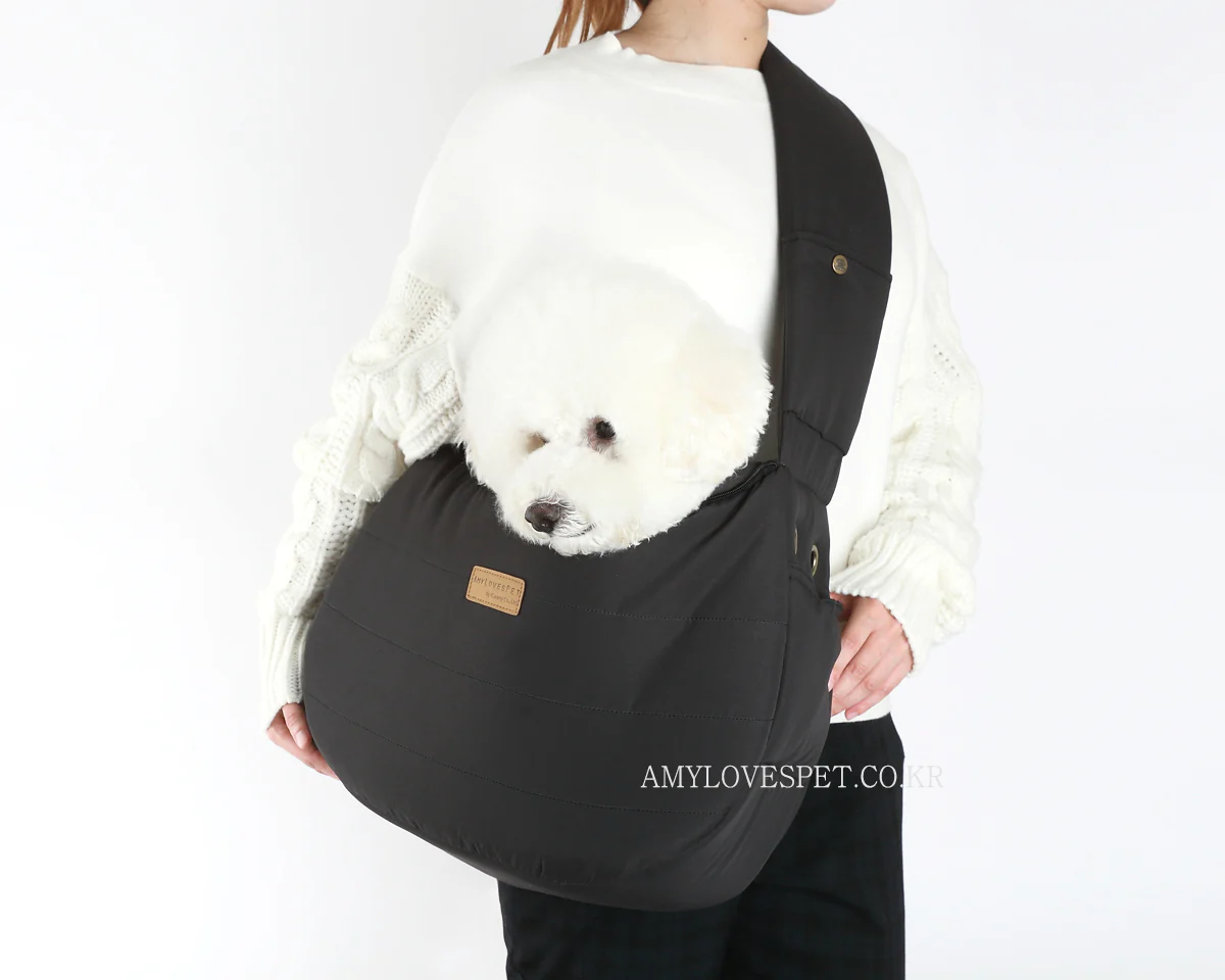 Half Sling Crossbody Bag in Cozy Grey - Image 5