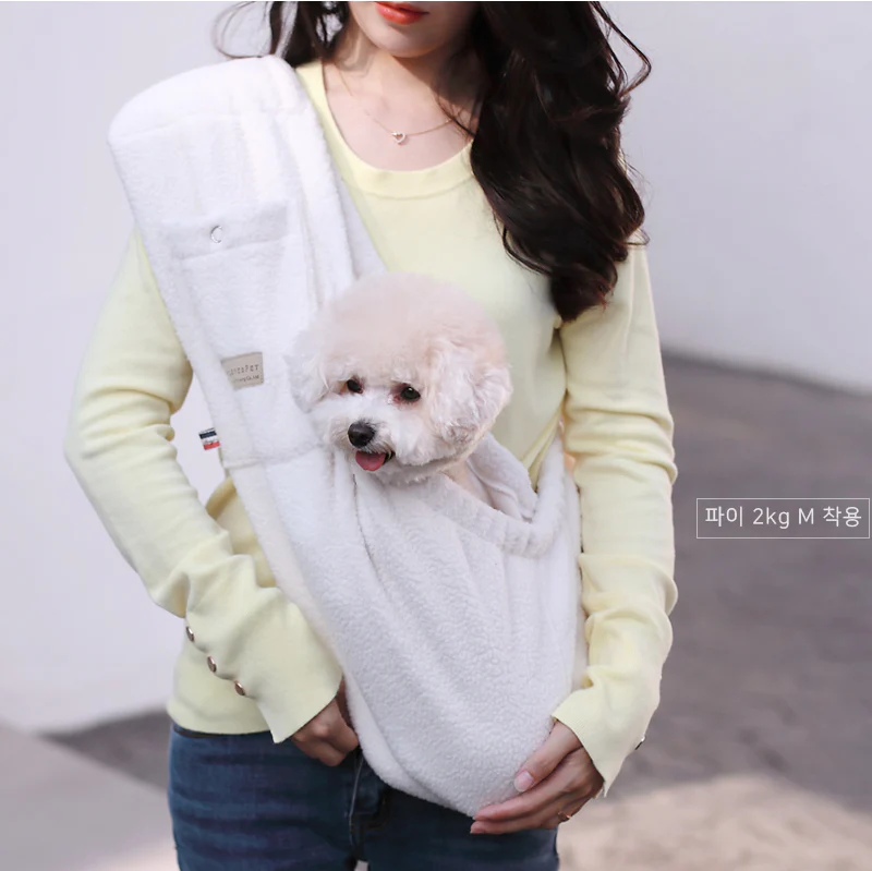 ALP | Hug-Me Sling in Cream Wooly Fleece - Image 3