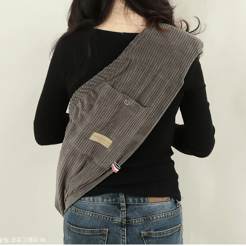 ALP | Hug-Me Sling in Grey Corduroy - Image 3