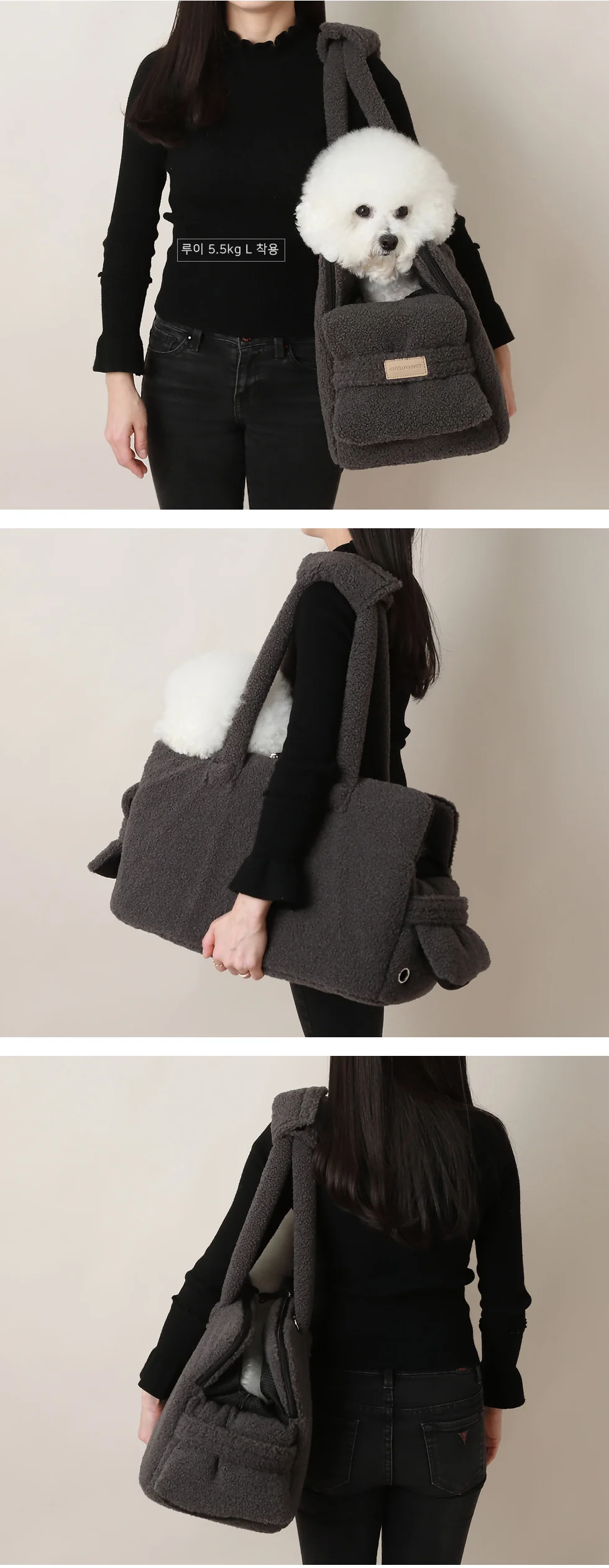 ALP | Rene Padded Shoulder Bag in Dumble Grey - Image 5