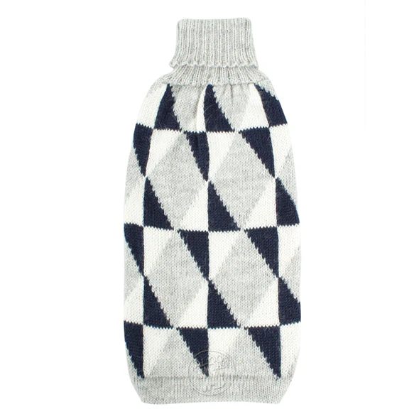 ALQO WASI | Blue Argyle Sweater - Image 2
