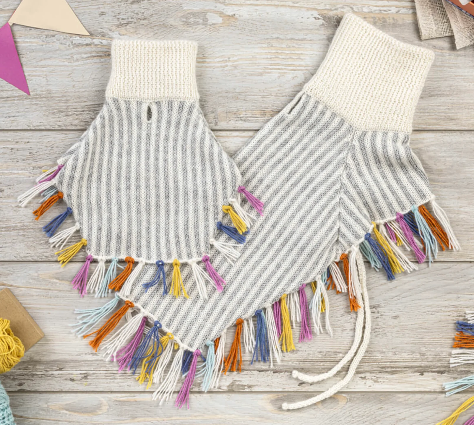 Rainbow Knit Alpaca Dog Poncho << FINAL SALE >> - Image 4