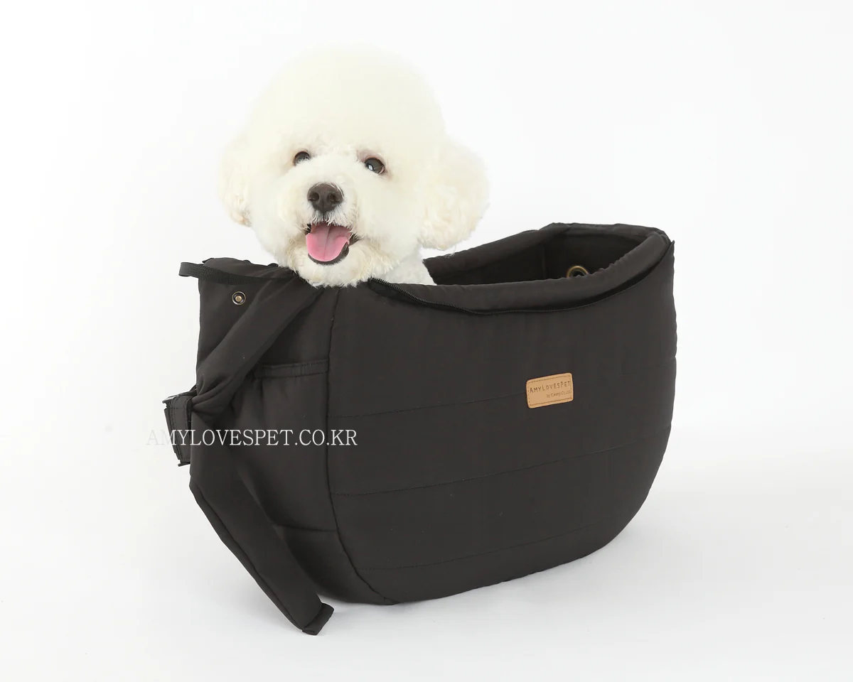 ALP | Half Sling Crossbody Bag in Charcoal - Image 3