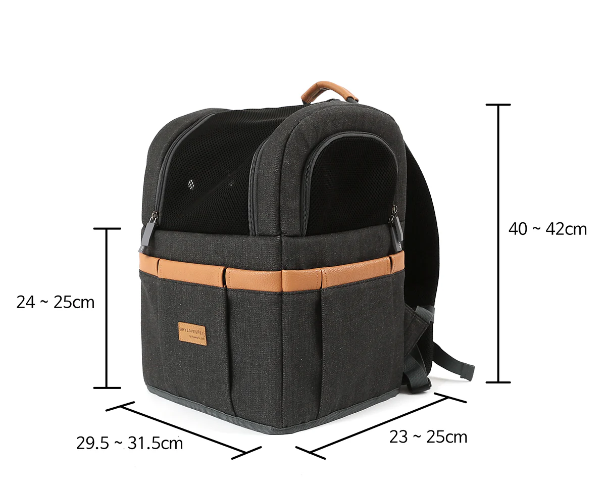 AMY LOVES PET | Front Door Carrier in Denim Grey - Image 10