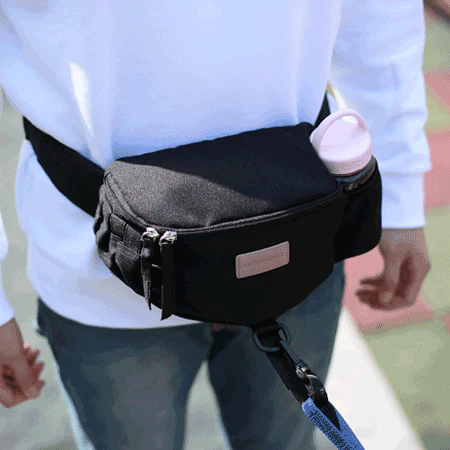 Hands-Free Hip Bag in Black - Image 11