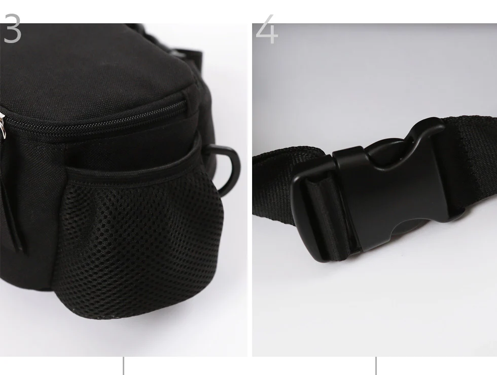 Hands-Free Hip Bag in Black - Image 6