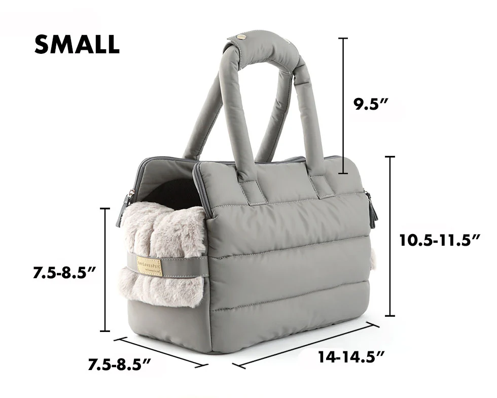 AMY LOVES PET | Rene Padded Shoulder Bag in Black - Image 19