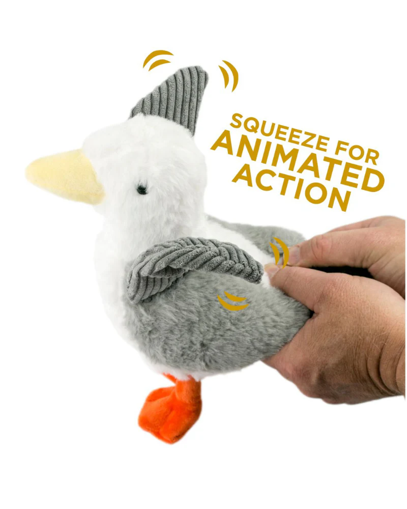 Animated Seagull Plush Dog Toy - Image 2