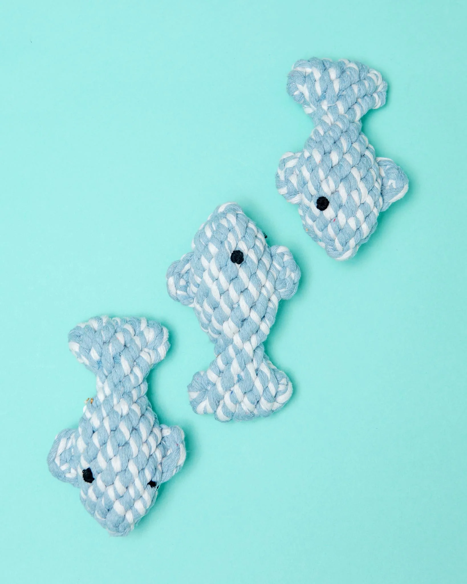 April the Fish Sustainable Handmade Nautical Dog Rope Toy