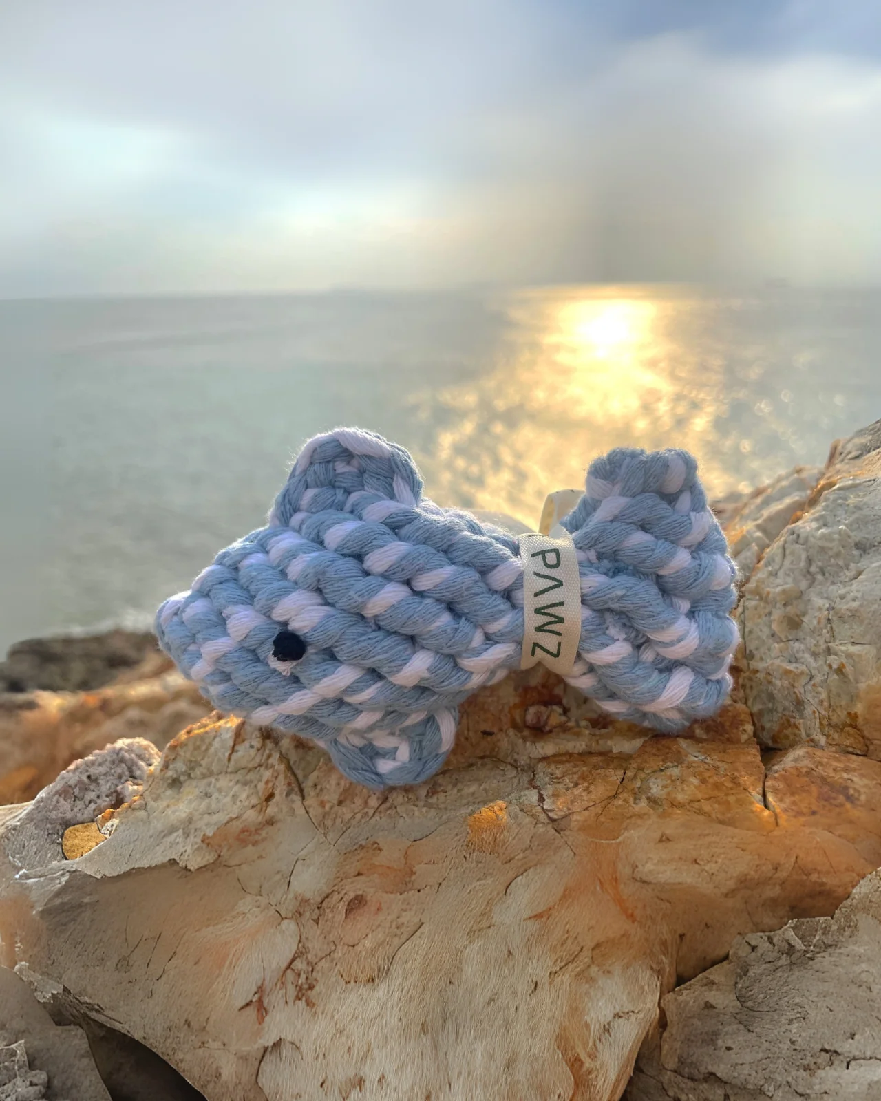 April the Fish Sustainable Handmade Nautical Dog Rope Toy - Image 2