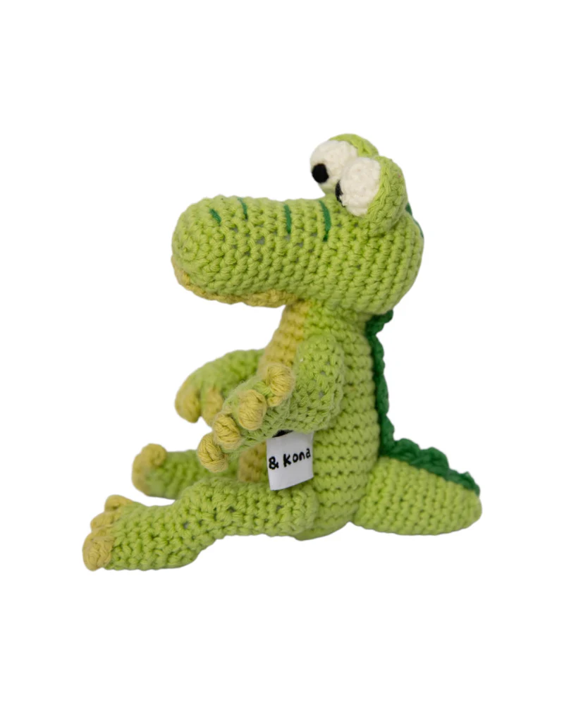 Art the Alligator Squeaky Knit Dog Toy (FINAL SALE) - Image 3