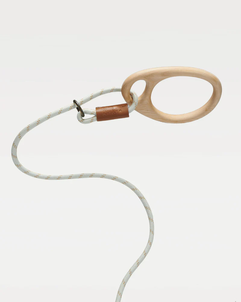 Ash Wood Handle Dog Leash - Image 3