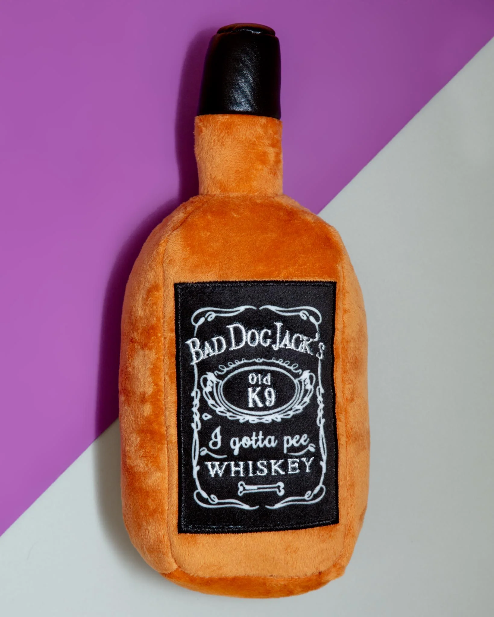 Bad Dog Jack's Whiskey Squeaky Plush Dog Toy - Image 4