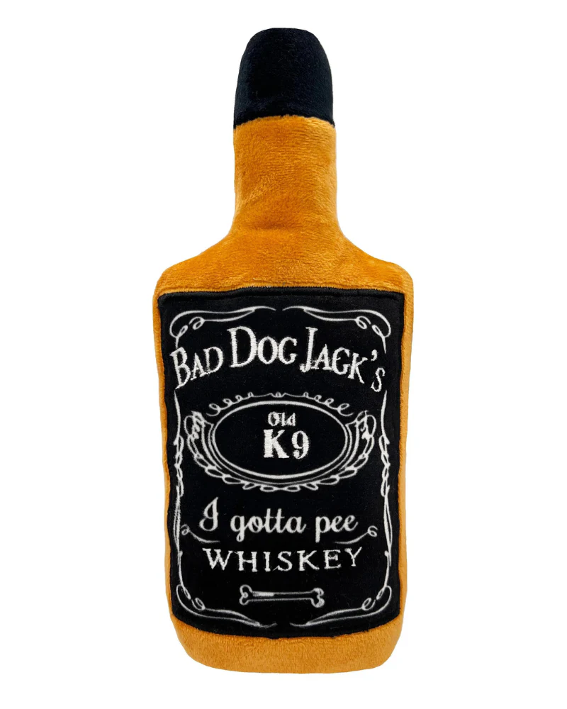 Bad Dog Jack's Whiskey Squeaky Plush Dog Toy - Image 5