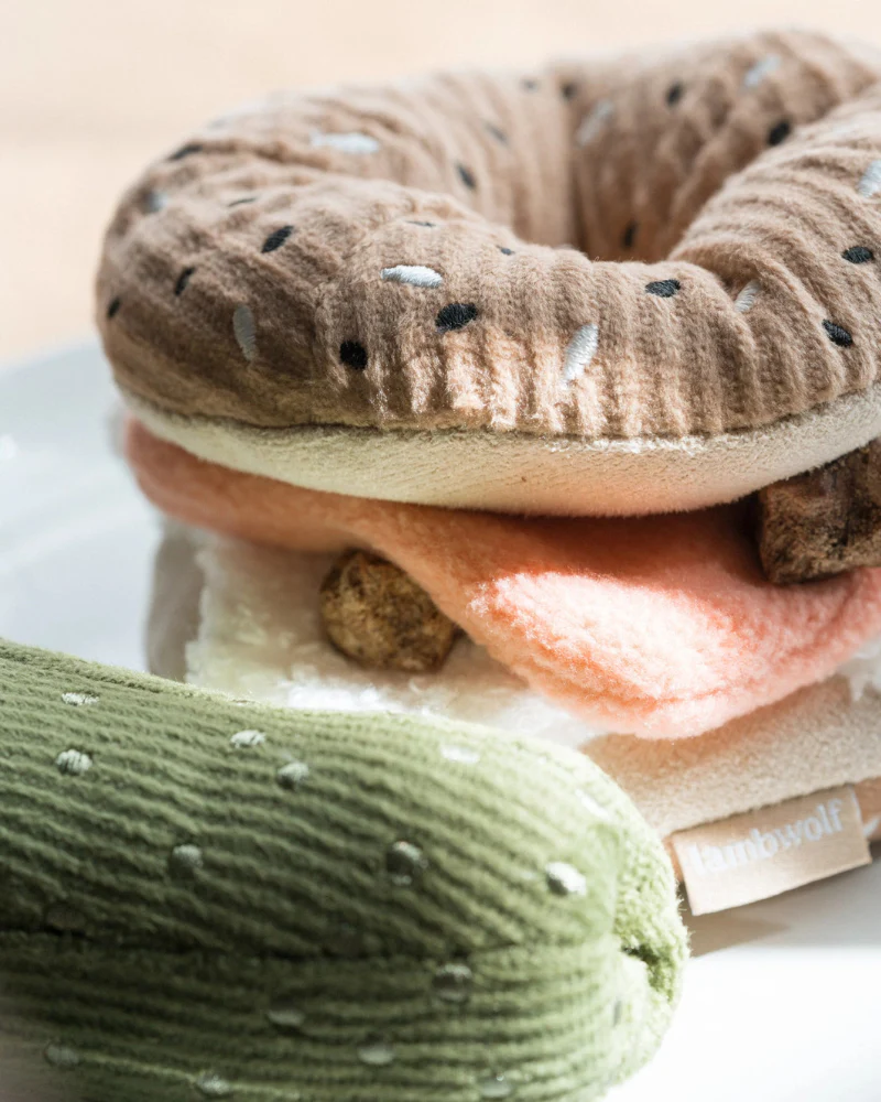 Bagel & Pickle Plush Dog Treat Toy - Image 3