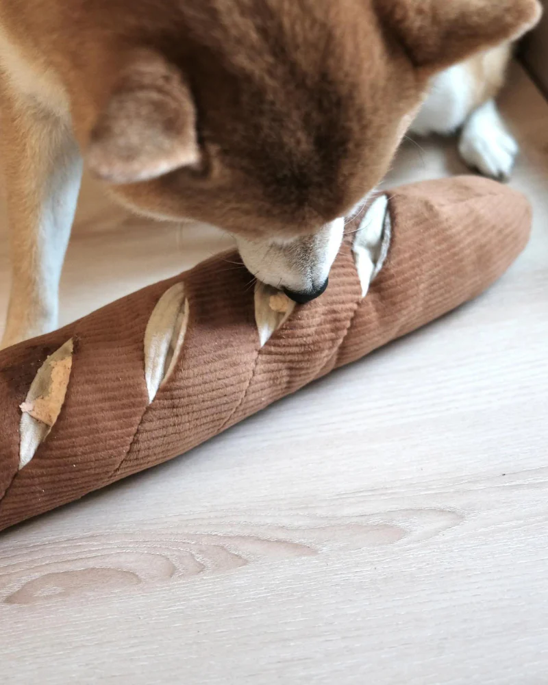Baguette Nosework Squeaky Dog Toy - Image 5