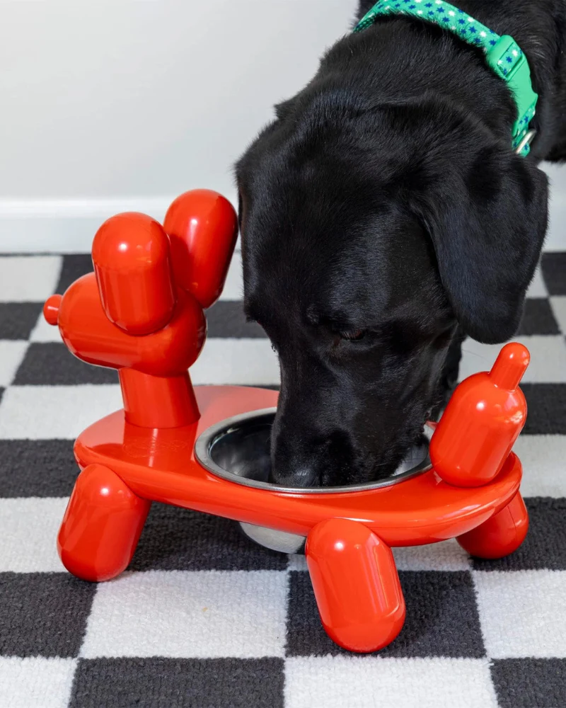 Balloon Dog Elevated Pet Bowl - Image 2