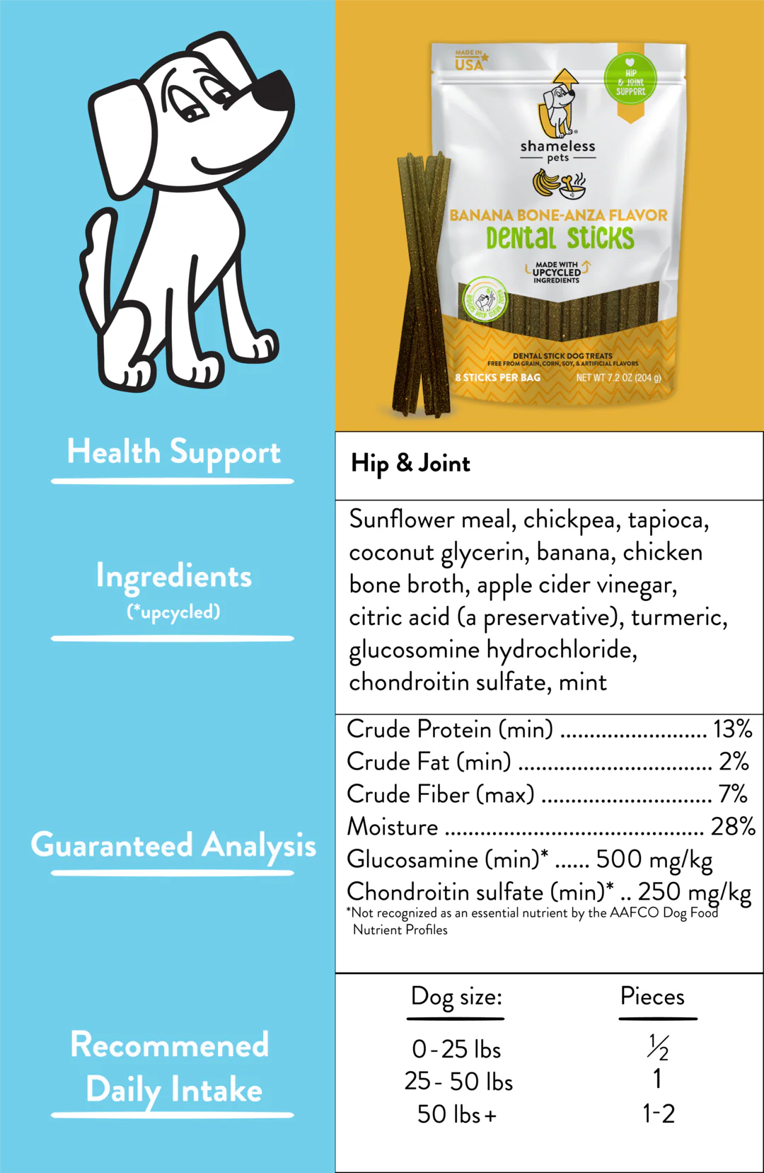 Banana Boneanza Dental Sticks for Dogs - Image 3