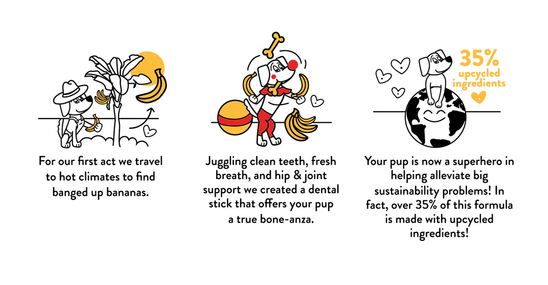 Banana Boneanza Dental Sticks for Dogs - Image 5