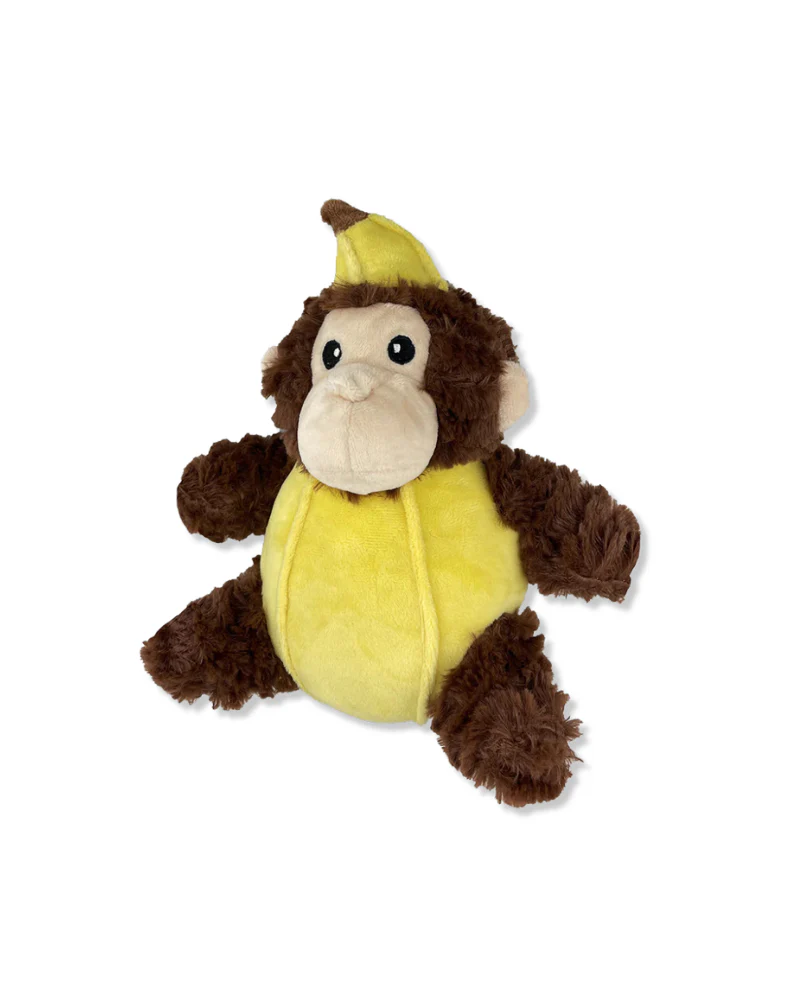 Banana Monkey Squeaky Plush Dog Toy - Image 4