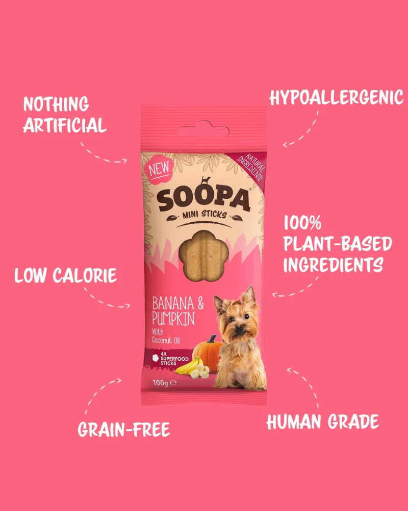 Banana & Pumpkin Dental Dog Sticks (Small Dogs) - Image 2