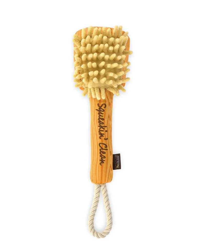 Bark n' Bristles Squeaky Plush Dog Toy - Image 4