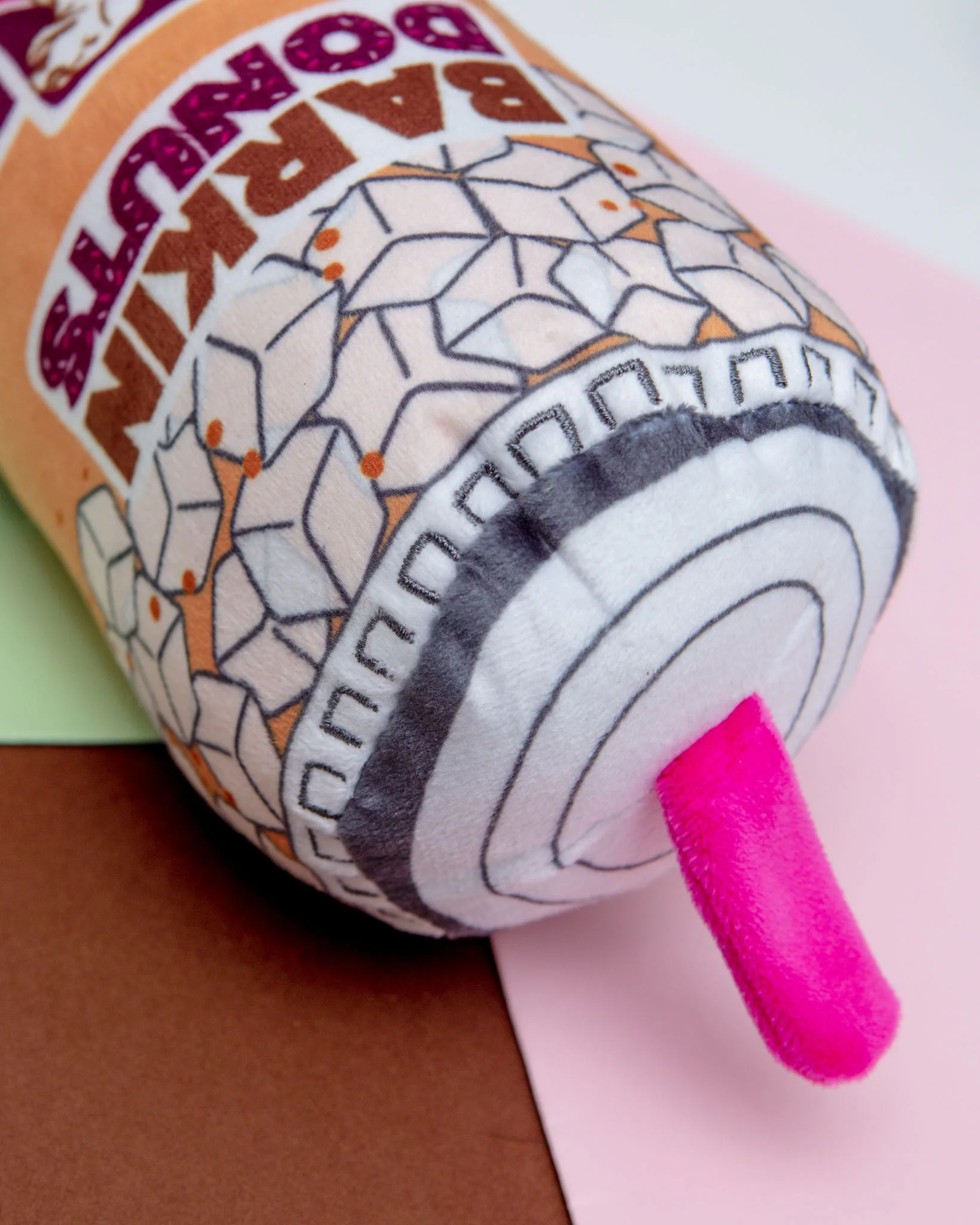 Barkin Donuts Iced Coffee Crinkle + Squeak Plush Dog Toy (FINAL SALE) - Image 5