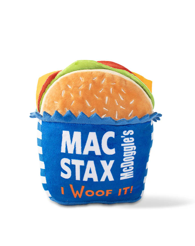 Mcdoggle's Mac Stax Crinkle + Squeak Plush Dog Toy (FINAL SALE) - Image 4