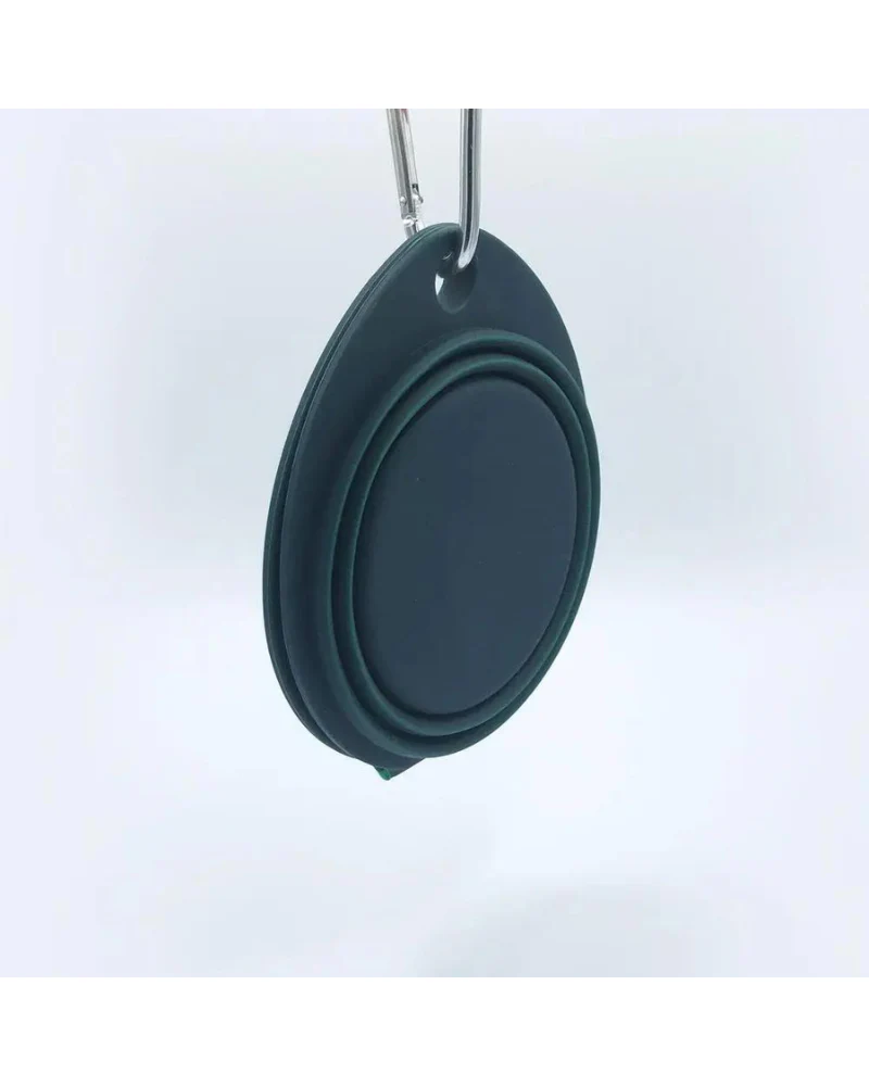 Double Travel Dog Bowl in Forest Green - Image 5