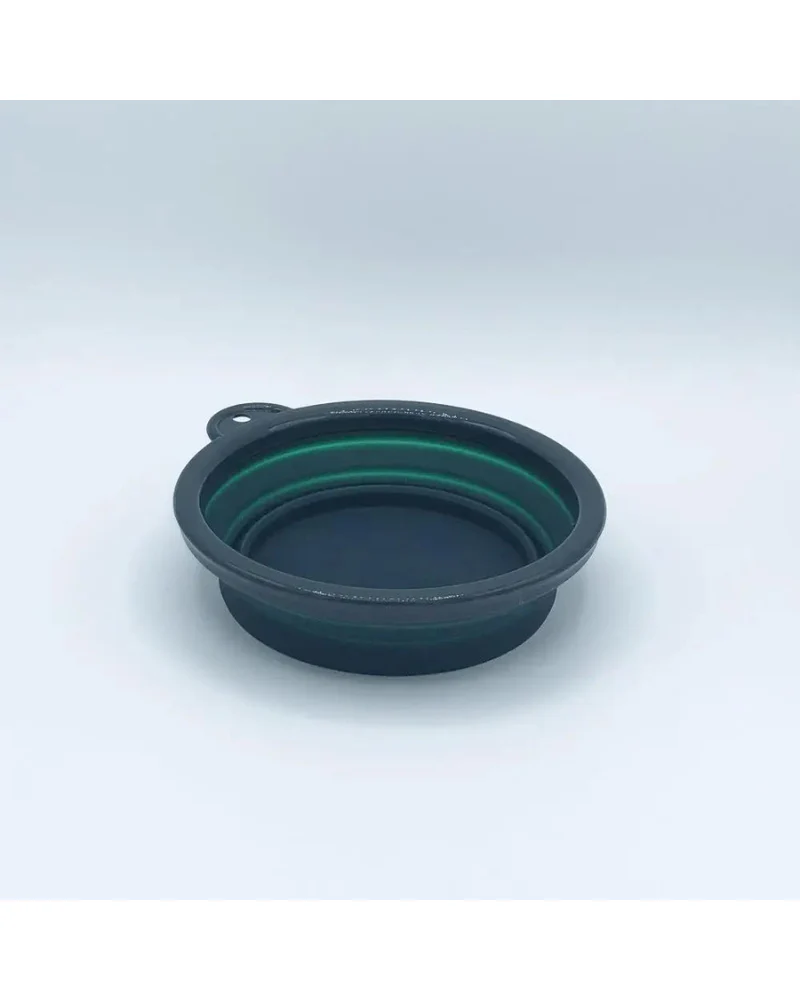 Single Travel Dog Bowl in Forest Green - Image 4