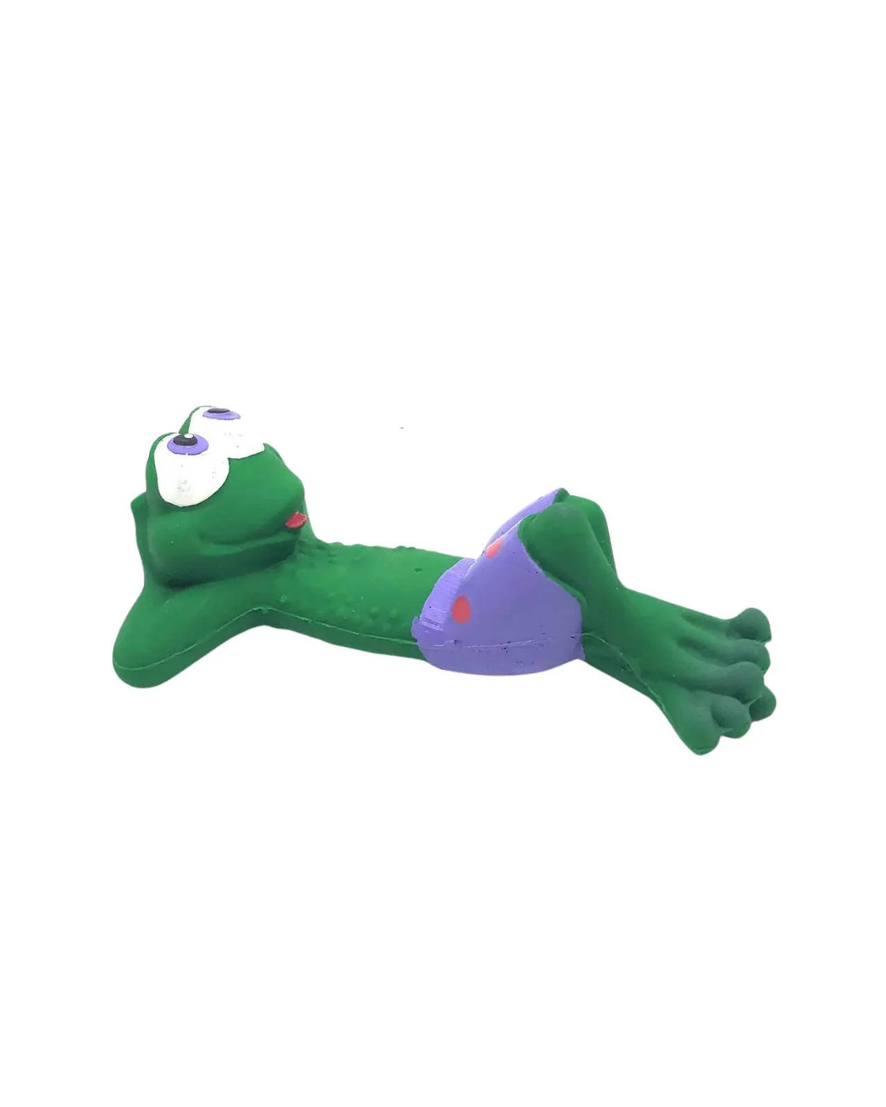 Beach Frog Squeaky Rubber Dog Toy - Image 3