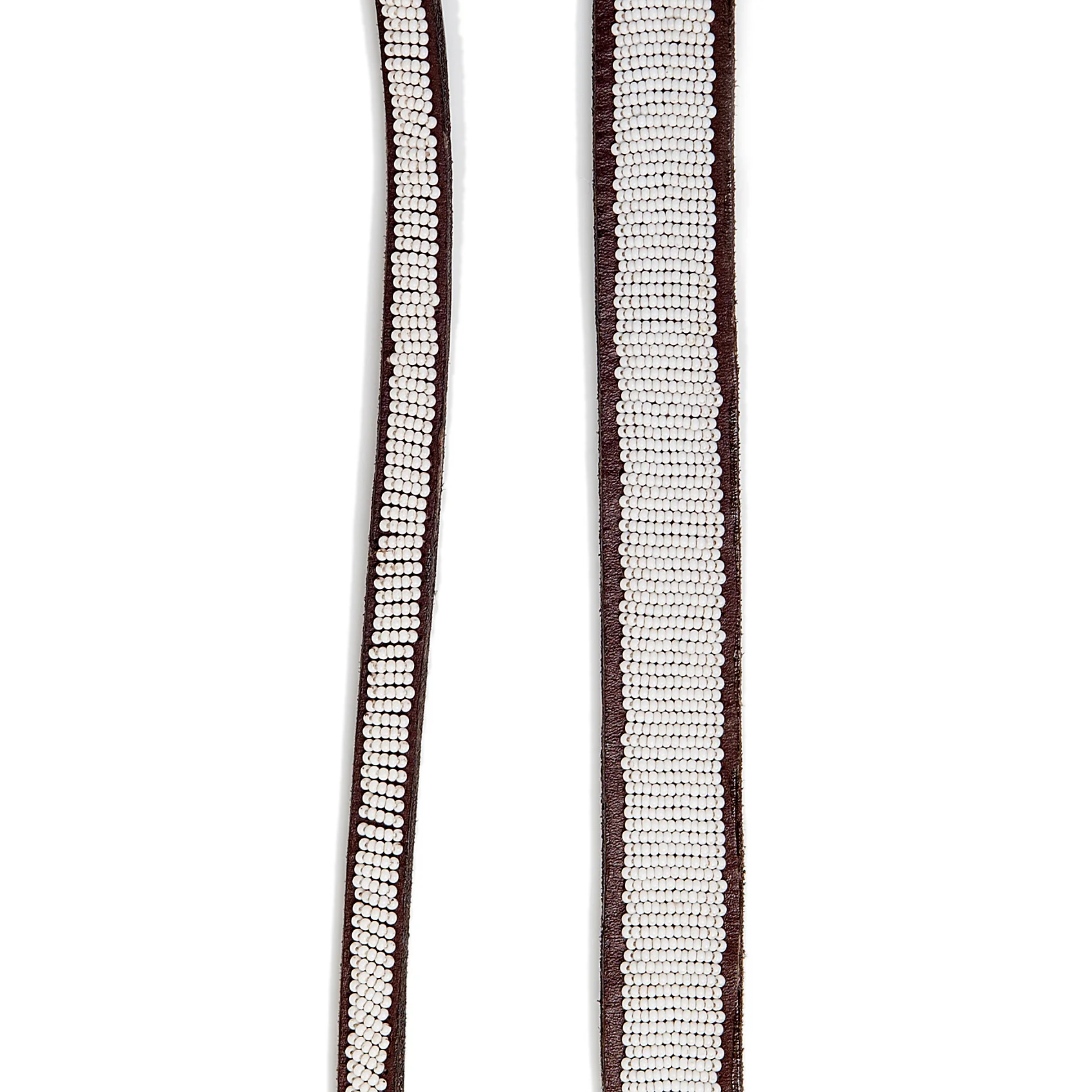 BEADWORKS KENYA | White Beaded Leash - Image 2